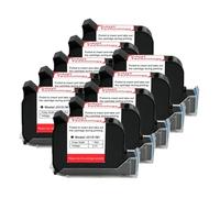 JHXHFJXZ Cartouche d'encre Noire for imprimante Portable, 12.7mm, 1 à 10 pièces, séchage Rapide, solvant écologique, 600DPI, for imprimante à Jet d'encre Thermique Matériau d'impression Large(10PCS)