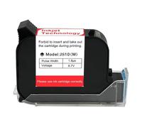 JHXHFJXZ Cartouche d'encre Noire for imprimante Portable, 12.7mm, 1 à 10 pièces, séchage Rapide, solvant écologique, 600DPI, for imprimante à Jet d'encre Thermique Matériau d'impression Large(1PC)