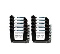 JHXHFJXZ Cartouche d'imprimante à Jet d'encre Portable en Ligne, Niveau A, séchage Rapide, Noir, Niveau B, 12.7mm, pièces Originales for Bureau Matériau d'impression Large(10PCS)