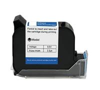 JHXHFJXZ Cartouche d'imprimante à Jet d'encre Thermique, 12.7mm, séchage Rapide, Noir, Rouge, Jaune, Bleu, Vert, Encre à solvant imperméable Matériau d'impression Large(Black)