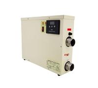 JHXHFJXZ Chauffe-Eau de Piscine 15 KW, Thermostat 220 V/380 V, Chauffage Rapide, Protection Contre Les Hautes températures pour Spa, Baignoire(18KW 380)
