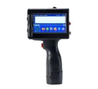 JHXHFJXZ Imprimante à Jet d'encre portative, 12.7mm, numéro de lot, Date, Code QR, Sac d'emballage, Bouteille en Plastique, Machine d'impression Matériau d'impression Large(Printer with 1 Ink)