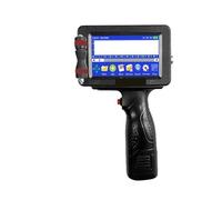 JHXHFJXZ Imprimante Portable à Jet d'encre, 12.7/25.4mm, Code à Barres QR, Date, numéro, Logo, Date d'expiration, 24 Langues Matériau d'impression Large(with 1 ink-25.4mm)