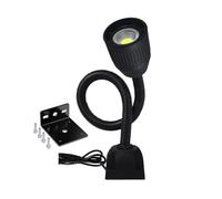 JHXHFJXZ Lampe de travail d'atelier à LED 3/5 W 50 cm, base magnétique, lampe de travail à LED for établi, tour, perceuse, presse pour atelier/garage(Magnetic base 3W)