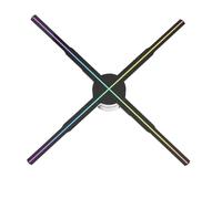 JHXHFJXZ P56 Projecteur holographique 3D HD œil nu 22 pouces Projecteur holographique 3D publicité à distance Support Image Vidéo Gif Logo facile à changer de vidéo