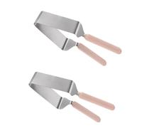 JHXhhthongtong 2 pièces Coupe-Gâteau Réglable Séparateur, Trancheuse à Gâteau Coupe-Gâteau Triangulaire Poignée Confortable Serveur de Gâteau de Coupeur pour le Mariage de Fête D'anniversaire(Argent)