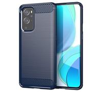 Jhxtech Coque pour OnePlus 9 Pro 5G, LE2121, coque de téléphone ultra fine avec absorption des chocs en fibre de carbone TPU, coques de protection pour OnePlus 9 Pro 5G, bleu marine