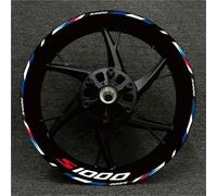 JHYBDP Autocollant Réfléchissant pour Jante De Moto pour BMW S1000XR S1000R 1000RR S 1000 XR S 1000 R 1000 RR Autocollant pour Moyeu De Roue Autocollant pour Jantes de Moto(Couleur 28)