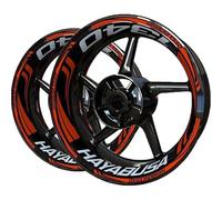 JHYBDP Autocollants pour moyeux de Roue Autocollants De Roue De Moto pour Suzuki Hayabusa 1340 Autocollant De Roue Autocollant De Jante Bande De Bande Autocollants pour Roues(Couleur 3)