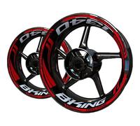 JHYBDP Autocollants Réfléchissants pour Jantes De Moto pour Suzuki Bking 1340 B-King 1340 B King 1340 Autocollant pour Moyeu De Roue Autocollant pour Jantes de Moto(Couleur 4)