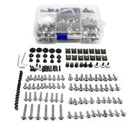 JHYBDP Boulon Vis Moto Kit De Fixations De Carénage pour Yamaha YFZ 350 Banshee, YP 400 Majesty, YX600 Radian, Boulons, Vis Et Écrous De Pare-Brise(Argent)
