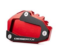 JHYBDP Pièce Plaque De Support De Béquille Latérale De Moto pour Ducati DesertX Desert X Desert X DesertX 2022 2023 2024 Résistant à l'usure(Rouge)