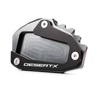 JHYBDP Pièce Plaque De Support De Béquille Latérale De Moto pour Ducati DesertX Desert X Desert X DesertX 2022 2023 2024 Résistant à l'usure(Titane)