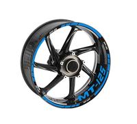 JHYBDP Stickers Bords Jantes Autocollants pour Jantes De Moto pour Yamaha MT-125 MT 125 MT125 Autocollants Résistants À La Pluie Ensemble Jantes d'autocollants(Couleur 6)