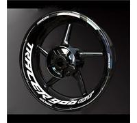 JHYBDP Stickers Bords Jantes Autocollants Réfléchissants pour Jantes De Moto pour Yamaha TRACER900GT Tracer 900GT 900 GT Films Autocollants Décoratifs Ensemble Jantes d'autocollants(Couleur 7)