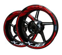 JHYBDP Stickers Bords Jantes Autocollants Réfléchissants pour Jantes De Moto pour Yamaha XJ 6 XJ6 XJ-6 Films Décoratifs Ensemble Jantes d'autocollants(Couleur 5)