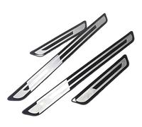 JHYGBKYHGG Lot de 4 Protection Seuil de Porte de Voiture pour Daihatsu Terios Sirion Yrv Feroza Charade MiraLancia, Plinthes pour Auto en Acier Inoxydable Protecteur Accessoires,A