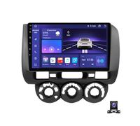 JHYUUKAU Android 13 Autoradio 2 Din Écran Tactile 9 Pouces pour Jazz City 2002~2007 GPS Navigation avec 4G/WiFi/DSP/Carplay/Android Auto, avec AHD Caméra De Recul,RHD,8 Core M800S 8G+256G