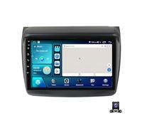 JHYUUKAU Android 13 Autoradio Multimédia 2 DIN pour Mitsubishi L200 2008~2016 Stéréo Voiture avec Bluetooth/GPS Navigation/RDS/DSP/Carplay/Android Auto+AHD Caméra De Recul,4 Core m100s 1g+32g