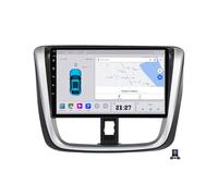 JHYUUKAU Android 14 Autoradio Carplay Android Auto sans Fil Bluetooth 2 Din Voiture Écran Tactile 9 Pouces Compatible avec Toyota Vios 2016~2018 avec GPS, RDS, USB, Commande Au Volant,C20 Pro