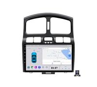 JHYUUKAU Autoradio Android 14 pour Hyundai Santa Fe 2000~2012 Octa-Core 2+32G Bluetooth 2 DIN Écran Tactile 9 Pouces, Carplay, Android Auto, FM/RDS, GPS, 4G WiFi, Caméra De Recul 1080P,C20 Pro