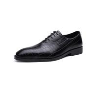 JHYUUKAU Formels pour Hommes Classiques Chaussures Oxford De Mode De Mariage d'affaires Derby,Noir,41 EU