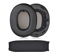 JHZZWJ Coussinets de rechange pour casque audio Sony MDR-1A, MDR-1ADAC Noir