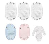 Ji liangli 5 Pièces Extension de Body Bébé,Prolongateur de Combinaison,Rallonge pour Barboteuse,Extensions Corps de Bébé,Vêtements de Bébé Utilitaire pour Garçon et Fille,Baby Crotch Extenter