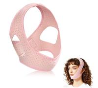 Ji liangli Mentonnière Anti-Ronflement,Ensemble de Dispositifs Anti-Ronflement Mentonnière Réglable pour Apnée du Sommeil Équipement de Nuit Confortable et Ajustable pour Hommes et Femmes (Rose)