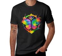 JI XIANGJU New Tomorrowland Watercolor T-Shirt Anime t-Shirt New Edition t Shirt Mens Graphic t-Shirts big and Tall Black XL