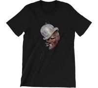 JI YANG HONG Men's Grace Jones T-Shirt - New York City Legend - Disco Conan Boomerang Island Life T-Shirt Black M