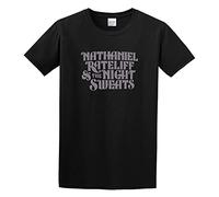 JI YANG HONG Nathaniel Rateliff and The Night Men's Short Sleeve T Shirt T-Shirt Black 3XL