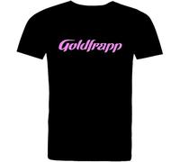 JI951HUAN 2688 Goldfrapp Band Logo in Black T Shirt. Manches Courtes(XX-Large)