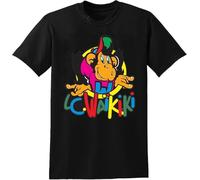 JI951HUAN LC Waikiki Monkey Black Men T-Shirt Manches Courtes(XX-Large)