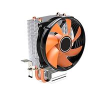 Jia Hu Ventilateur de processeur 2 conduites de chaleur en polyuréthane pour Intel LGA775 et AMD Socket AM2 9 cm