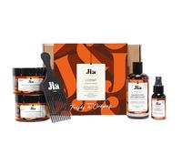 Jia Paris - Coffret Love My Crown - Routine Complète Nutrition & Définition - Shampoing, Masque, Crème, Spray, Peigne Afro - Cheveux Frisés, Crépus - Made in France