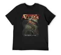 JIA YU HAO Accept Too Mean to Die Unisex 100% Cotton Short-Sleeve T-Shirts Black S