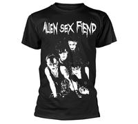 JIA YU HAO Alien Sex Fiend Unisex 100% Cotton Short-Sleeve T-Shirts Black S
