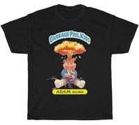 JIA YU HAO Garbage Pail Kids Adam Bomb Unisex 100% Cotton Short-Sleeve T-Shirts Black M