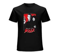 JIA YU HAO Hard to Kill Steven Seagal Action Movie Marked for Death Unisex 100% Cotton Short-Sleeve T-Shirts Black XL
