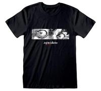 JIA YU HAO Junji Ito Eyes Unisex 100% Cotton Short-Sleeve T-Shirts Black XXXL