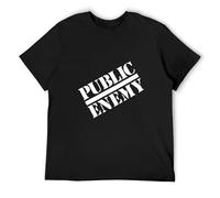 JIA YU HAO Killian Public Enemy Unisex 100% Cotton Short-Sleeve T-Shirts Black M