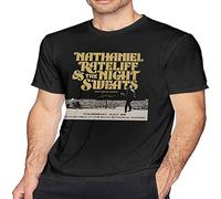 JIA YU HAO Nathaniel Rateliff The Night Unisex 100% Cotton Short-Sleeve T-Shirts Black XL
