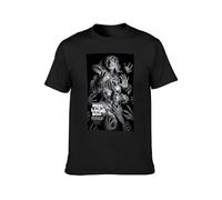 JIA YU HAO Night of The Living Dead Movie George A. Romero Unisex 100% Cotton Short-Sleeve T-Shirts Black M