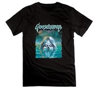 JIA YU HAO Novelty Goosebumps Unisex 100% Cotton Short-Sleeve T-Shirts Black L