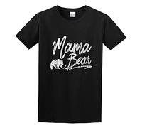 JIA YU HAO Papa Bear Mama Bear Matching Family Unisex 100% Cotton Short-Sleeve T-Shirts Black XXL