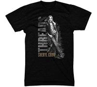 JIA YU HAO Sheryl Crow Threads Album Unisex 100% Cotton Short-Sleeve T-Shirts Black L