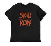 JIA YU HAO Skid Row Slave to The Grind Tour 1991 Metal Music Merch Unisex 100% Cotton Short-Sleeve T-Shirts Black M