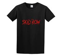 JIA YU HAO Skid Row Unisex 100% Cotton Short-Sleeve T-Shirts Black XL