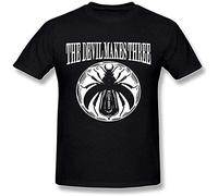 JIA YU HAO The Devil Makes Three 22 World Tour Concert Unisex 100% Cotton Short-Sleeve T-Shirts Black XXXL